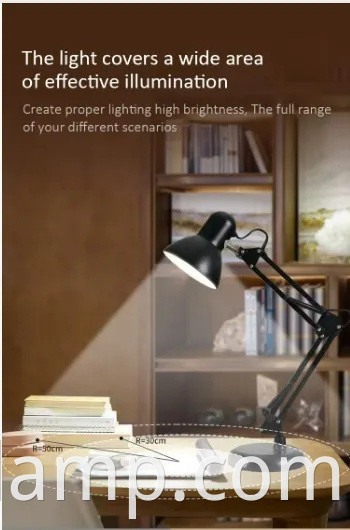 Adjustable Swing Arm Learning Desk Lamp